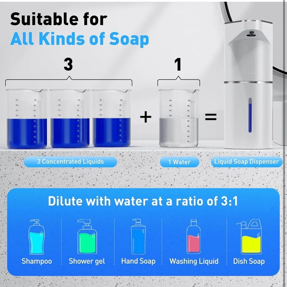 Automatic White Soap Dispenser